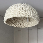 Вязаный подвесной светильник из шерсти Dome Wool Lamp  варинант исполнения - 3 | Loft Concept в Казани