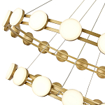 Люстра двухъярусная с круглыми светодиодными источниками света Maxine Light варинант исполнения - 8 | Loft Concept в Казани