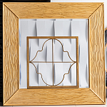 Зеркало квадратное в фактурной раме Pattern варинант исполнения - 1 | Loft Concept в Казани