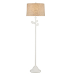 Торшер с белым каркасом и тканевыми абажуром Natural Stems варинант исполнения - 2 | Loft Concept в Казани