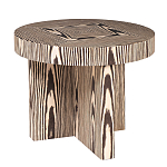 Столик журнальный круглый с полосатым узором Zebroids варинант исполнения - 1 | Loft Concept в Казани