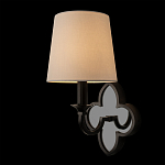 Бра с белым текстильным абажуром и фигурным основанием с зеркальной вставкой Vitorino варинант исполнения - 9 | Loft Concept в Казани