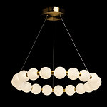 Люстра круглая с матовыми белыми шарами PEARLS Suspension варинант исполнения - 3 | Loft Concept в Казани