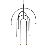 Люстра подвесная с дугообразными изогнутыми элементами Luke Lampco Tracer Lamp варинант исполнения - 1 | Loft Concept в Казани