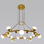 Люстра подвесная светодиодная с плафонами в форме шара Italian Globe Cedar Moss Light варинант исполнения - 4 | Loft Concept в Казани