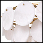 Люстра трехъярусная с подвесками из округлых элементов Cryptocrystalline Stone варинант исполнения - 4 | Loft Concept в Казани