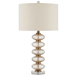 Настольная лампа с фактурным стеклянным корпусом Glamorous Pommel варинант исполнения - 3 | Loft Concept в Казани