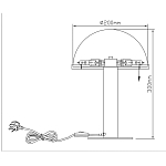Настольная лампа c абажуром в форме купола из натурального камня  Heavenly Harmony варинант исполнения - 7 | Loft Concept в Казани