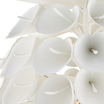 Люстра белая каплевидной формы из цветков лилии White Natural Lines варинант исполнения - 2 | Loft Concept в Казани