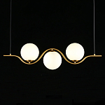 Люстра подвесная светодиодная Jagna 2 Gold and White варинант исполнения - 1 | Loft Concept в Казани