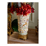 Ваза из фарфора на бронзовом основании Turquoise Blooming Garden варинант исполнения - 9 | Loft Concept в Казани