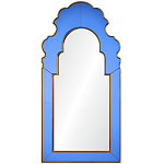 Настенное зеркало в синей зеркальной раме Filibert Mirror варинант исполнения - 1 | Loft Concept в Казани