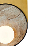 Бра с каменным диском в металлической раме Sandstone Painting варинант исполнения - 3 | Loft Concept в Казани