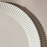 Зеркало в круглой фактурной раме Mirror Modern Texture белое варинант исполнения - 4 | Loft Concept в Казани