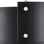 Потолочный светильник круглый светодиодный Semicircular White Panels чёрный варинант исполнения - 1 | Loft Concept в Казани