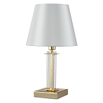 Настольная лампа с белым тканевым абажуром в форме конуса Laurent варинант исполнения - 5 | Loft Concept в Казани