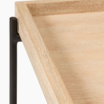 Консоль деревянной столешницей и полкой Wooden Table Top and Shelf варинант исполнения - 2 | Loft Concept в Казани