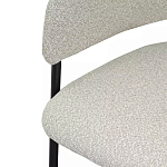 Стул мягкий с подлокотниками Chair Gray Upholstery Boucle варинант исполнения - 6 | Loft Concept в Казани