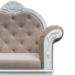 Рекомье со спинкой в стиле прованс Montmartre Provence Ottoman варинант исполнения - 6 | Loft Concept в Казани