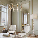 Торшер с фактурным каркасом и прямоугольным тканевым абажуром Shiye and Simplicity варинант исполнения - 3 | Loft Concept в Казани