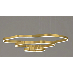 Люстра подвесная с 3-мя ассиметричными светодиодными лампами Golden Current варинант исполнения - 1 | Loft Concept в Казани