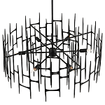 Люстра черная остроконечной формы Black Satin варинант исполнения - 3 | Loft Concept в Казани