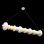 Подвесной светильник светодиодный горизонтальный в виде ожерелья из пастельных сфер Pastel Lunaria Horizon  варинант исполнения - 3 | Loft Concept в Казани