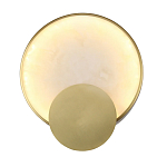 Бра в форме диска из бежевого алебастра Cryptocrystalline Stone варинант исполнения - 1 | Loft Concept в Казани