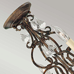 Люстра бронзового цвета с 4-мя лампами и подвесками из оптического стекла в классическом стиле Feiss варинант исполнения - 8 | Loft Concept в Казани