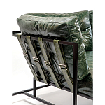 Диван Лофт Натуральная Винтажная кожа Зеленый Two Seat Encounter Leather Sofa варинант исполнения - 5 | Loft Concept в Казани
