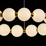 Люстра круглая с матовыми белыми шарами PEARLS Suspension варинант исполнения - 5 | Loft Concept в Казани