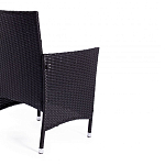 Обеденный комплект из искуственного ротанга Vintara черный варинант исполнения - 2 | Loft Concept в Казани