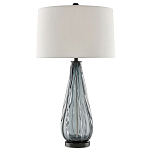 Настольная лампа с фактурным стеклянным основанием Glass Vertical варинант исполнения - 2 | Loft Concept в Казани