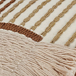 Чехол на подушку с вышивкой в виде геометрических узоров Beige Calista Rect варинант исполнения - 2 | Loft Concept в Казани