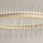 Люстра круглая с прозрачными стеклянными трубками 51 см Nembus варинант исполнения - 4 | Loft Concept в Казани