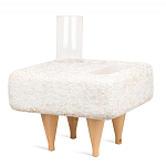 Керамический столик на деревянных ножках «Квадро» варинант исполнения - 2 | Loft Concept в Казани