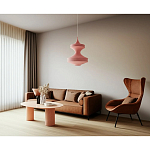 Подвесной вязаный розовый светильник «Моника» варинант исполнения - 3 | Loft Concept в Казани