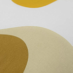 Подушка декоративная хлопковая горчичного цвета с абстрактным принтом Elysian Flow Sunset варинант исполнения - 3 | Loft Concept в Казани