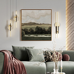 Бра с круглым плафоном из алебастра и бронзовой декоративной стрекозой 65 Alaris  варинант исполнения - 5 | Loft Concept в Казани