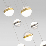 Люстра каскадная с 9-ю подвесами бронза и никель Peggy Futura lamp варинант исполнения - 3 | Loft Concept в Казани