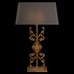 Настольная лампа на ажурном чугунном основании с серым абажуром Openwork Lamp варинант исполнения - 2 | Loft Concept в Казани