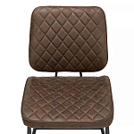 Стул с темно-коричневой обивкой из экокожи Benderson варинант исполнения - 5 | Loft Concept в Казани