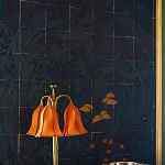 Обои ручная роспись Tsukimi Original colourway on gilded silk with antiquing варинант исполнения - 3 | Loft Concept в Казани