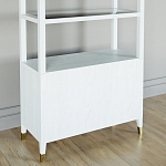 Стеллаж со стеклянными полками Elsa Dreams White варинант исполнения - 7 | Loft Concept в Казани