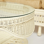 Комплект уличной мебели из ротанга Clara белый варинант исполнения - 12 | Loft Concept в Казани