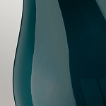 Настольная лампа с коническим дымчато-зелёным абажуром из искусственного шёлка Quintiesse варинант исполнения - 5 | Loft Concept в Казани