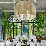 Люстра белая плетеная с кисточками Boho Tassel Chandelier варинант исполнения - 3 | Loft Concept в Казани