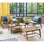 Садовый 2-х местный диван с каркасом из акации Green варинант исполнения - 5 | Loft Concept в Казани