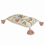 Чехол на подушку с кисточками и вышивкой птиц Ethnic mix Birds Rect варинант исполнения - 1 | Loft Concept в Казани