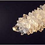 Люстра линейная светодиодная из необработанных кристаллов Mountain Comet варинант исполнения - 2 | Loft Concept в Казани